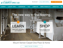 Tablet Screenshot of mvcarpetone.com
